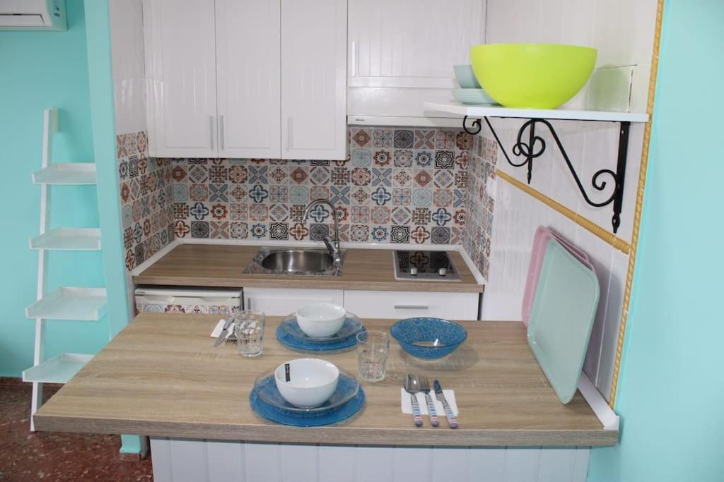Apartamento Vista Al Mar Piscina Playa 3 Min 아구아둘세 외부 사진